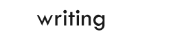 writing portfolio